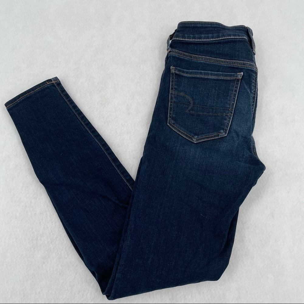 AMERICAN EAGLE Women’s Stretch Jeggings denim jeans dark Wash size: 4